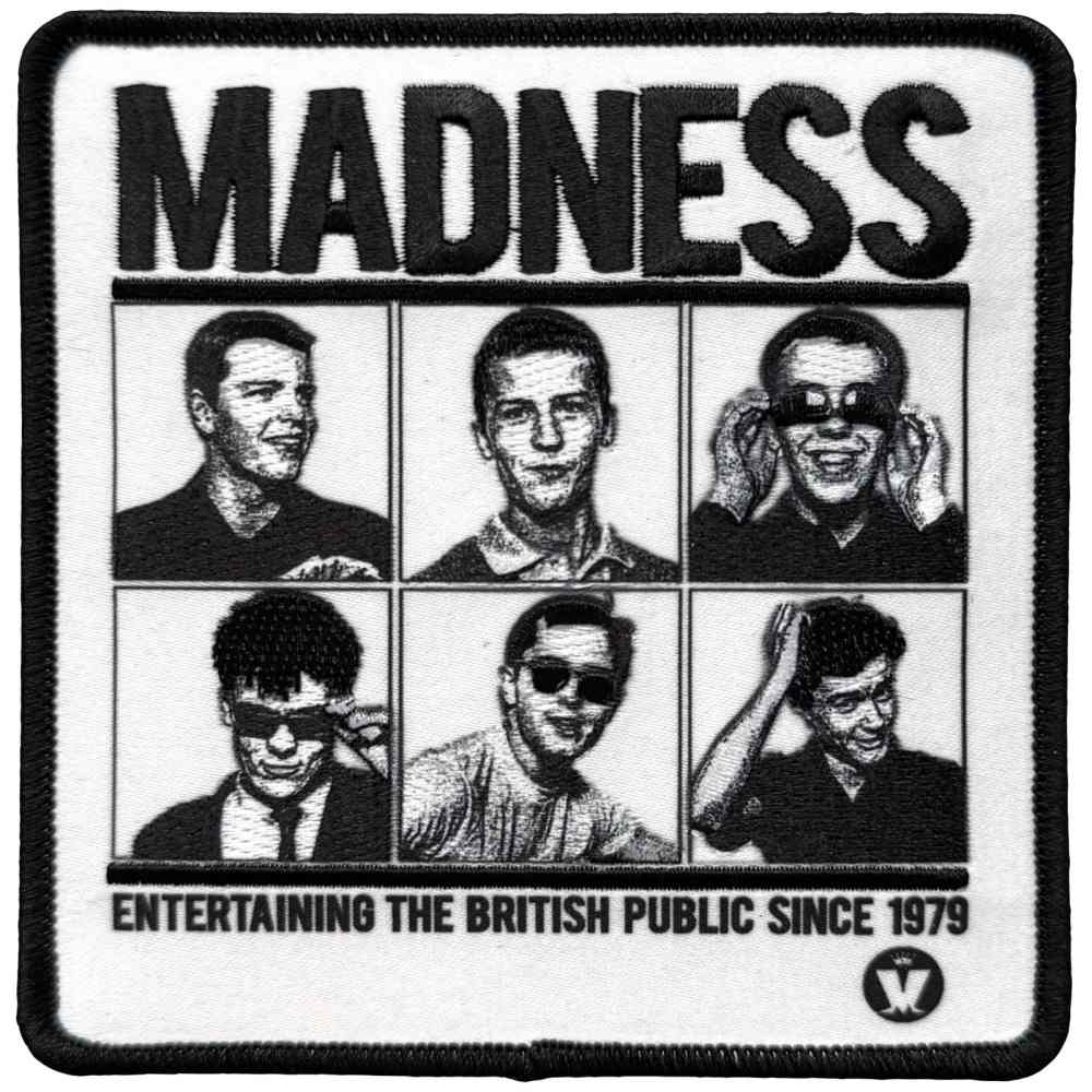 Madness - Entertaining Since 1979 Patch - Schwarz/Weiß
